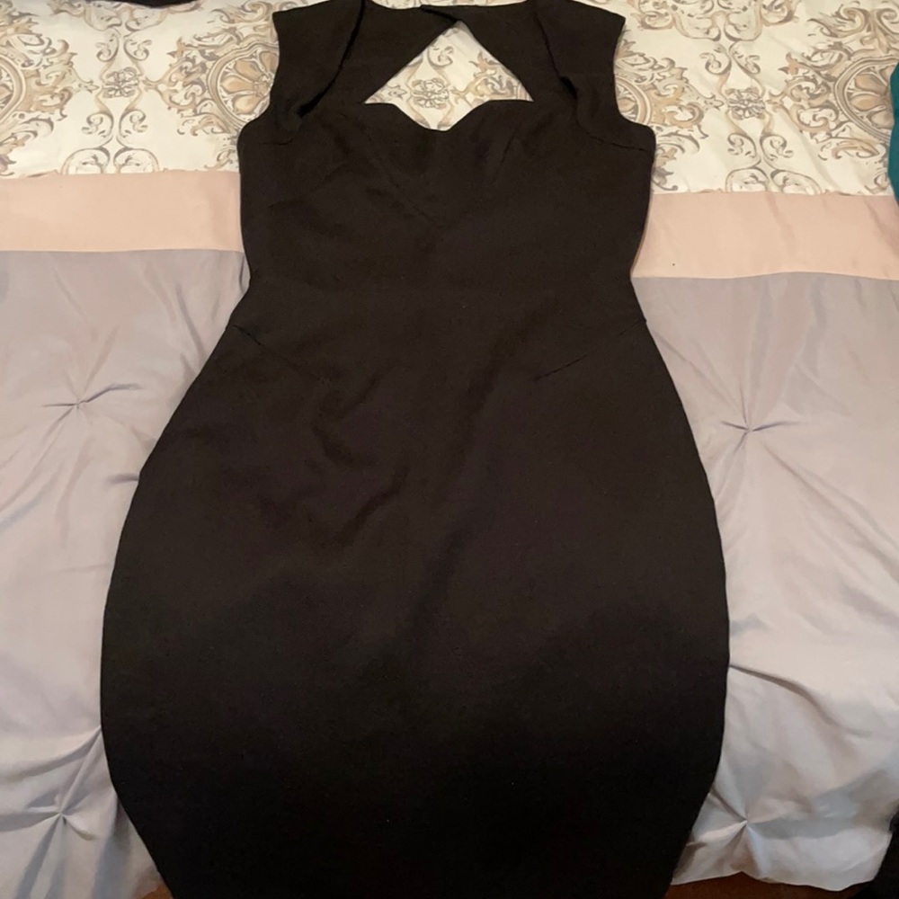 Cut out Black Dress